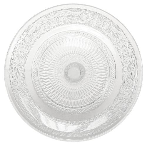 Artículo Plato de cristal clásico para tartas con pie - Elegante para cualquier celebración Ø 20cm