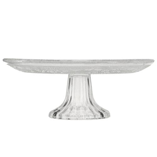 Artículo Plato de cristal clásico para tartas con pie - Elegante para cualquier celebración Ø 20cm
