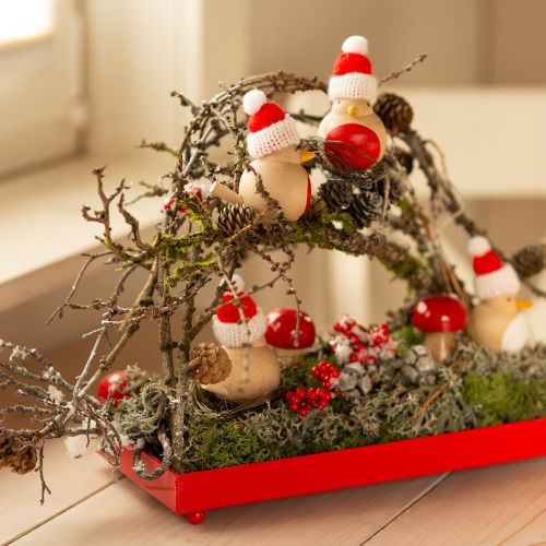 Artículo Conos de cicuta pequeños decorativos naturales Adviento 3-4cm 100g