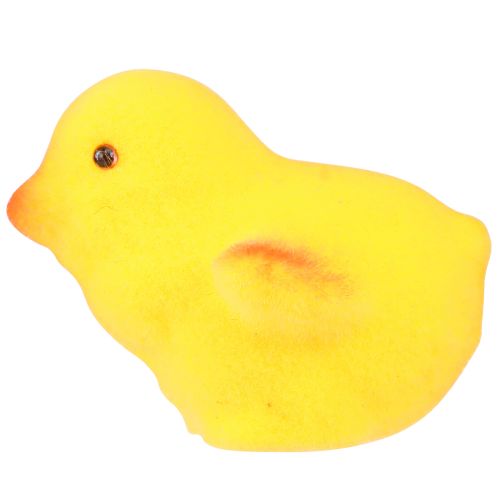 Artículo Pequeños pollitos de Pascua amarillo naranja flocados Al.4,5 cm 18 piezas