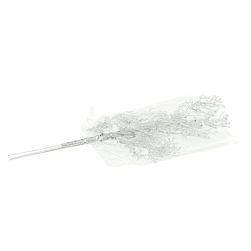 Floristik24 Rama de coral con mica blanca L32cm 3 piezas