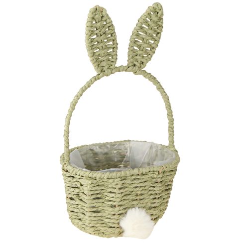 Bonita cesta para macetas con forma de conejito de Pascua para decoración festiva de interiores, 32 cm