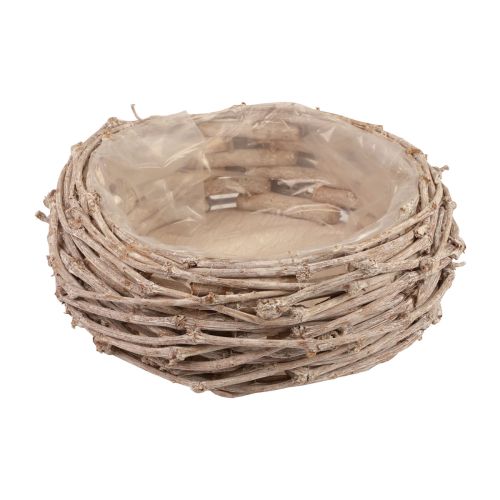 Floristik24 Cesta de mimbre cesta para plantas blanco lavado Ø20cm H10cm