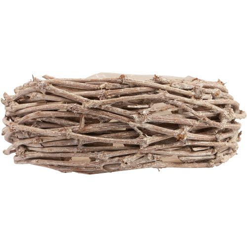 Floristik24 Cesta de mimbre cesta para plantas blanco lavado Ø25cm H11cm