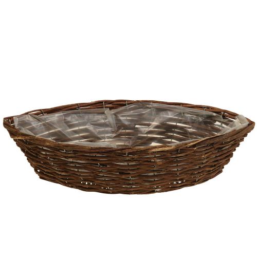 Floristik24 Cesta trenzada para plantas cesta para plantas L44cm H11cm
