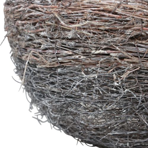 Floristik24 Cesta con asa macetero blanqueado 40/34/27cm juego de 3