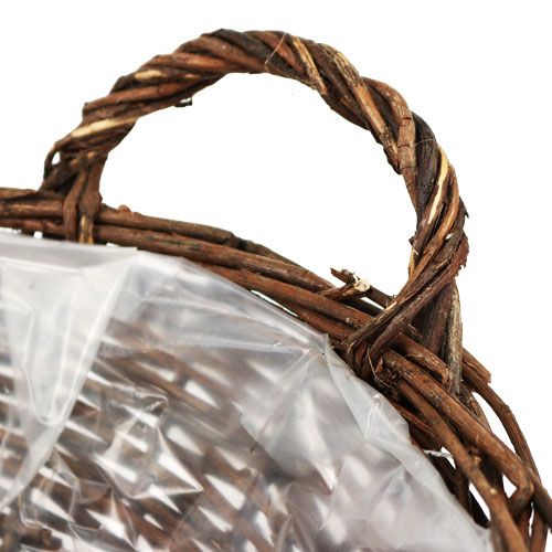 Floristik24 Cesta cesta Ø18cm redonda sin pelar