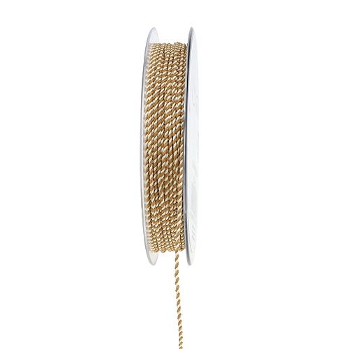 Cordón crema-caramelo 1mm 25m