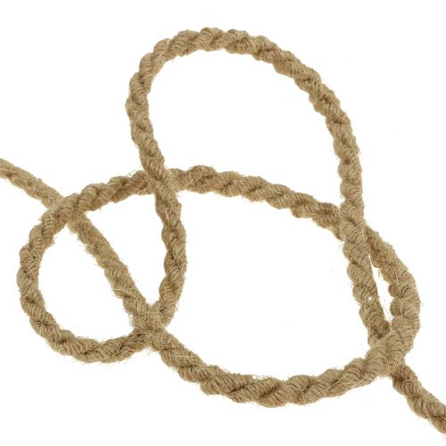 Floristik24 Cordon yute natural Ø6mm 9m