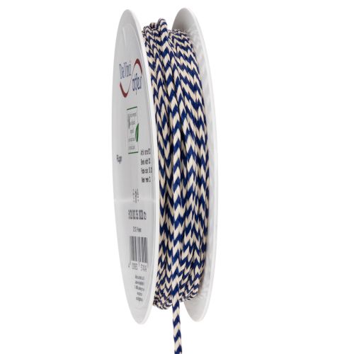 Cinta/cordón de regalo a rayas para decoración creativa, 3 mm de grosor, 20 m de largo.