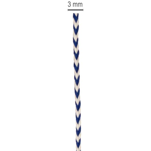 Cinta/cordón de regalo a rayas para decoración creativa, 3 mm de grosor, 20 m de largo. | Floristik24.es