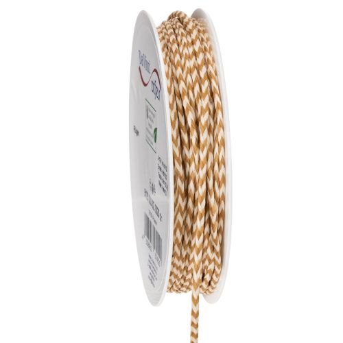 Cinta de regalo, cordón bicolor, 3 mm, 20 m