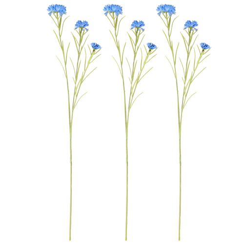 Artículo Acianos artificiales azules flores artificiales verano 85cm 3 piezas