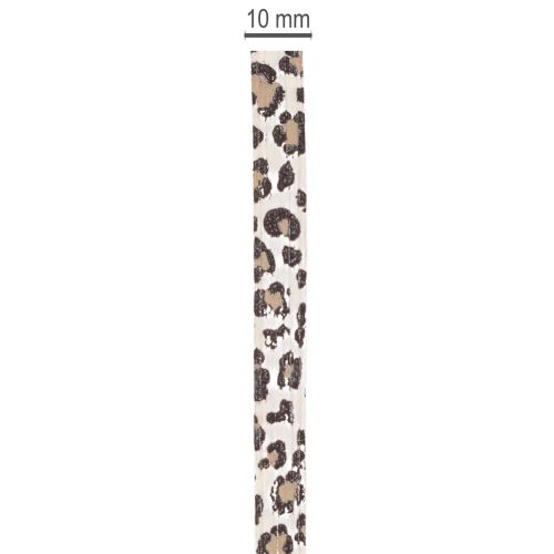 Cinta de regalo con estampado de leopardo para decoración creativa, cinta rizada de 10 mm y 100 m. | Floristik24.es