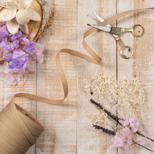 Cinta rizada de fibra natural, cinta de regalo de 10 mm y 100 m | Floristik24.es