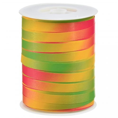 Cinta rizadora cinta de regalo degradado de colores verde, amarillo, rosa 10 mm 250 m