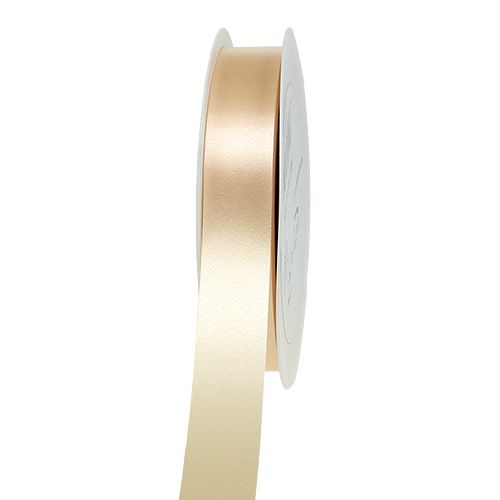 Floristik24 Cinta de regalo cinta rizadora crema 25mm 100m