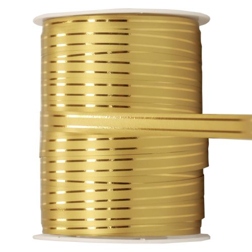 Artículo Cinta rizadora cinta de regalo dorada con rayas doradas 10mm 250m