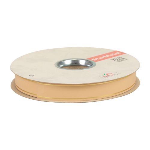 Artículo Cinta rizadora cinta de regalo albaricoque borde dorado 19mm 100m