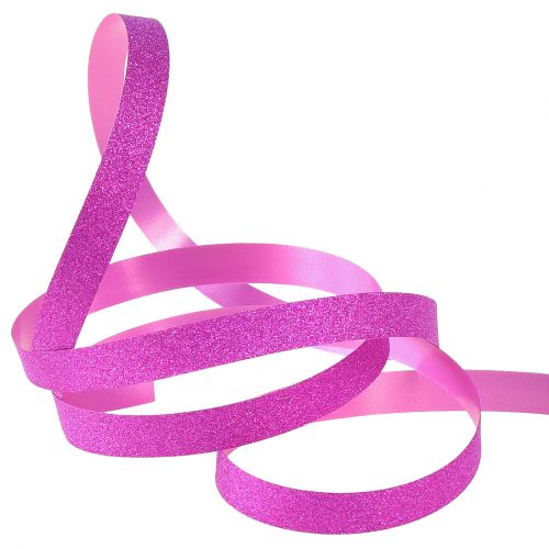 Artículo Cinta de regalo con Glitter Magnetico Rosa Metálico 10mm 100m