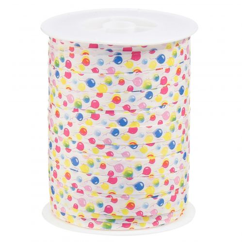 Cinta rizadora con globos cinta decorativa blanca, colorida 10mm 250m