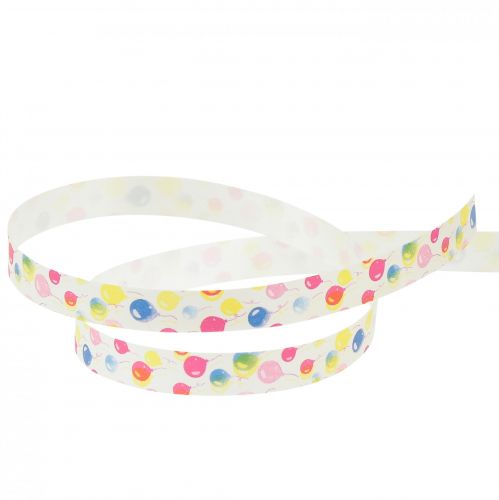 Artículo Cinta rizadora con globos cinta decorativa blanca, colorida 10mm 250m