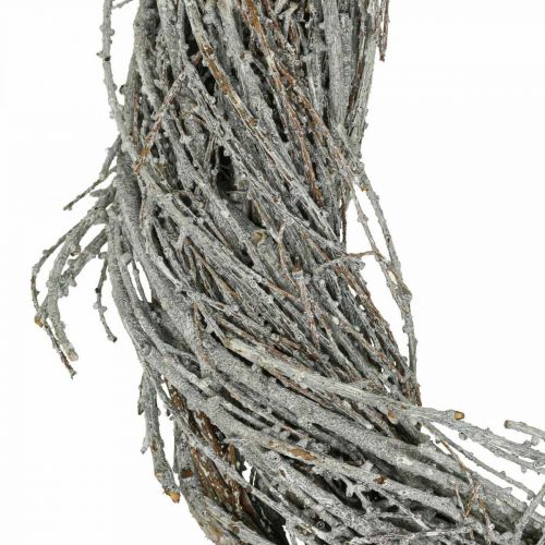 Artículo Corona de pino corona natural ramas de pino corona decorativa blanca Ø30cm