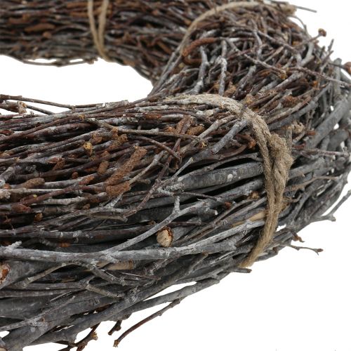 Floristik24 Corona de matorral Ø49cm blanco lavado