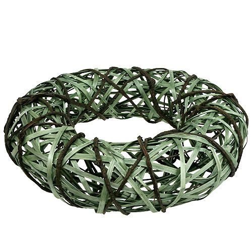 Floristik24 Corona con sauce y corteza grande verde Ø45cm