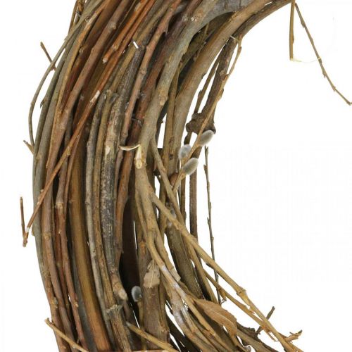 Floristik24 Guirnalda sauce puerta corona sauce corona deco corona naturaleza Ø40cm