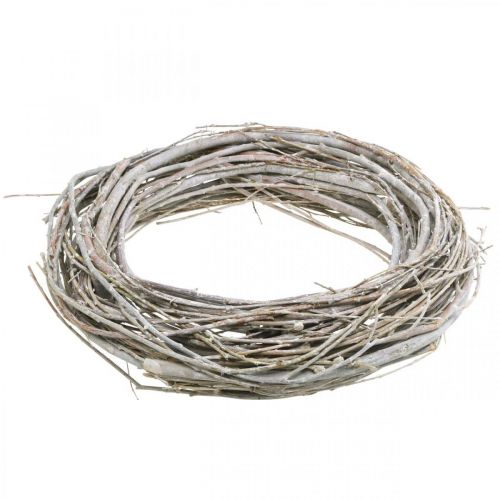 Artículo Guirnalda de sauce corona Guirnalda de sauce blanco natural lavado Ø40cm