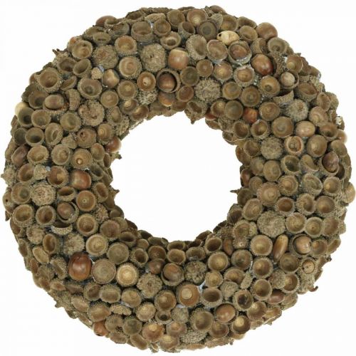 Floristik24 Decoración otoñal corona de bellotas corona natural Ø30cm