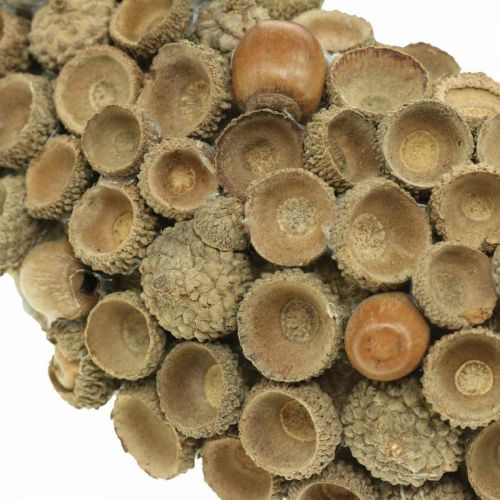 Artículo Decoración otoñal corona de bellotas corona natural Ø30cm