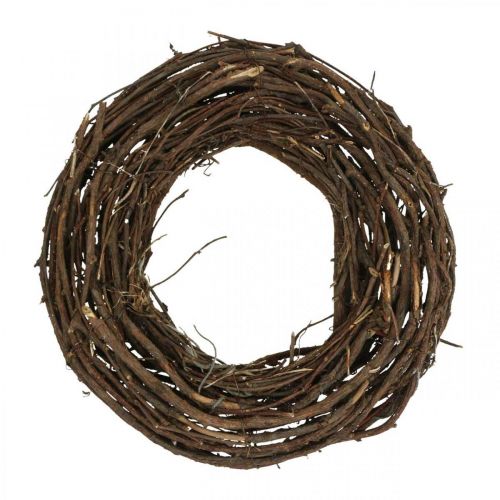 Floristik24 Guirnalda de vid Ø35cm guirnalda decorativa natural marrón