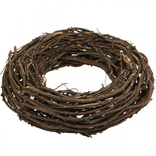 Floristik24 Guirnalda de vid Ø35cm guirnalda decorativa natural marrón