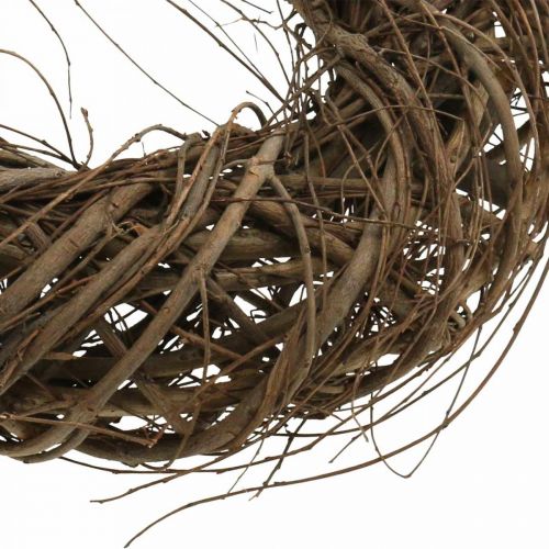 Floristik24 Guirnalda decorativa Ø30cm ramas y enredaderas Ramas de olmo trenzadas naturaleza