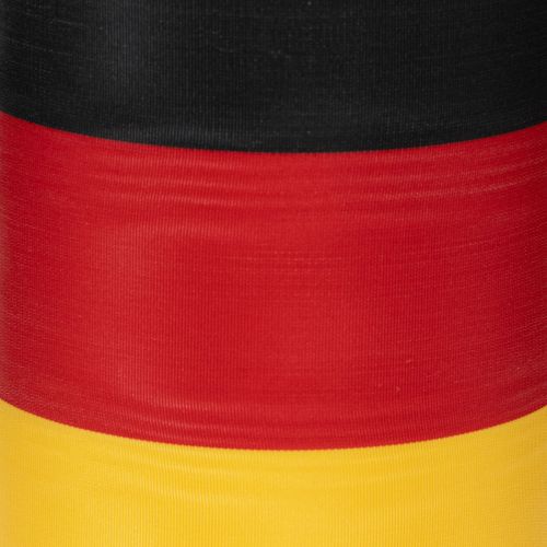 Cintas para coronas Moiré de 150 mm en negro, rojo y dorado con efecto moiré francés, rollo de 25 m para decoración y servicios funerarios. | Floristik24.es