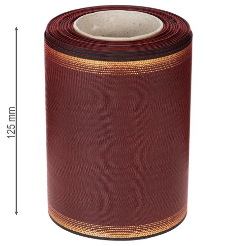 Cinta para corona Burdeos Moiré cinta decorativa 125mm | Floristik24.es