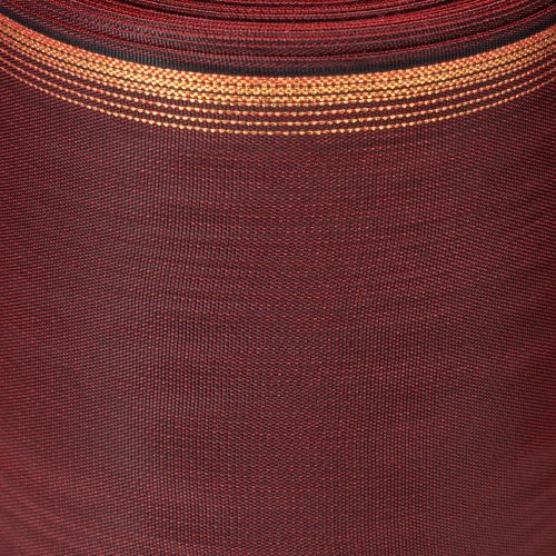 Artículo Cinta decorativa de color burdeos con borde dorado, 175 mm.