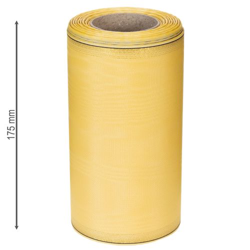 Artículo Cinta para corona moiré, cinta amarilla para corona, 175 mm, 25 m