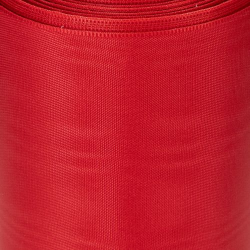 Artículo Cinta roja para coronas de 125 mm x 25 m - Cinta para arreglos florales funerarios, letras y decoración.