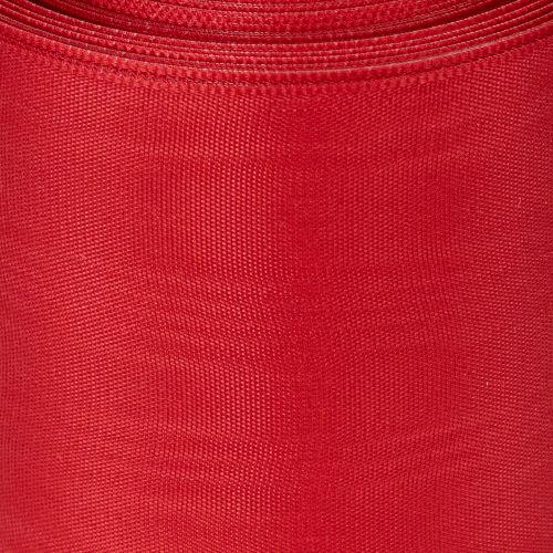 Artículo Cinta roja para coronas de 75 mm x 25 m - Arreglos florales y decoración funeraria, cinta resistente para letras.