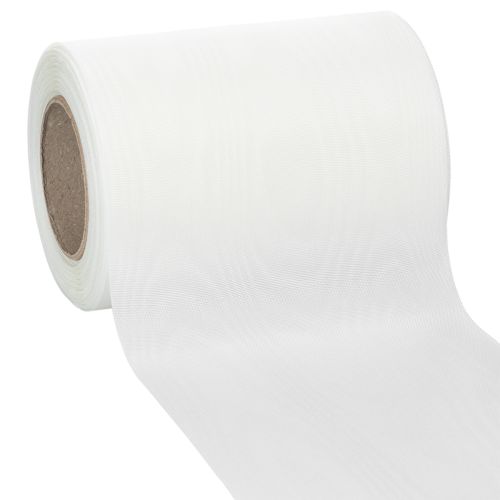 Cinta decorativa de corona blanca de 125 mm y 25 m para servicio funerario, decoración de tumbas. comprar | Floristik24.es
