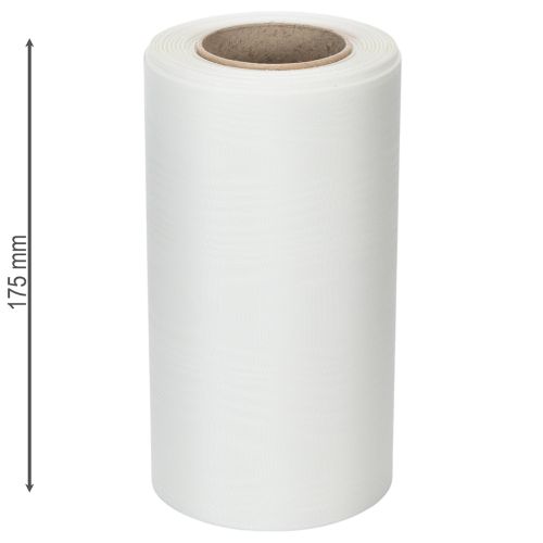 Artículo Cinta de corona blanca para floristería funeraria, 175 mm de ancho, 25 m de largo, cinta de acetato de alta calidad