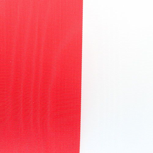 Artículo Guirnalda de cintas muaré blanco-rojo 75 mm