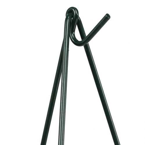 Floristik24 Soporte para corona pintado de verde oscuro 65,5cm