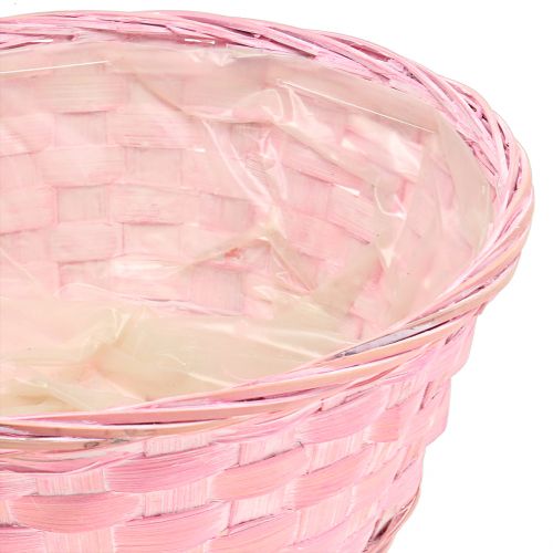 Artículo Cesta para patatas redonda violeta/blanco/rosa Ø25cm 6 uds.
