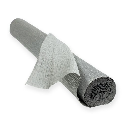 Floreria papel crepe plata 50x250cm
