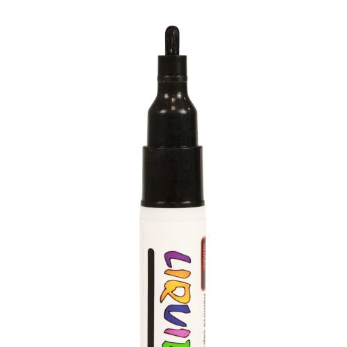 Artículo Rotulador de tiza rotulador negro soluble en agua 3mm 1 pieza