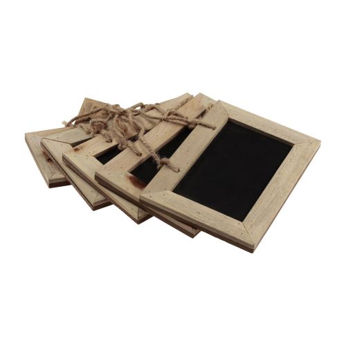 Floristik24 Pizarras para colgar tablero de madera natural 15x10cm 5ud